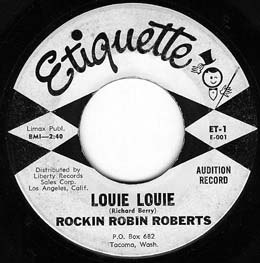 RockinRobinRoberts_LouieLouie45_Tacoma_1961
