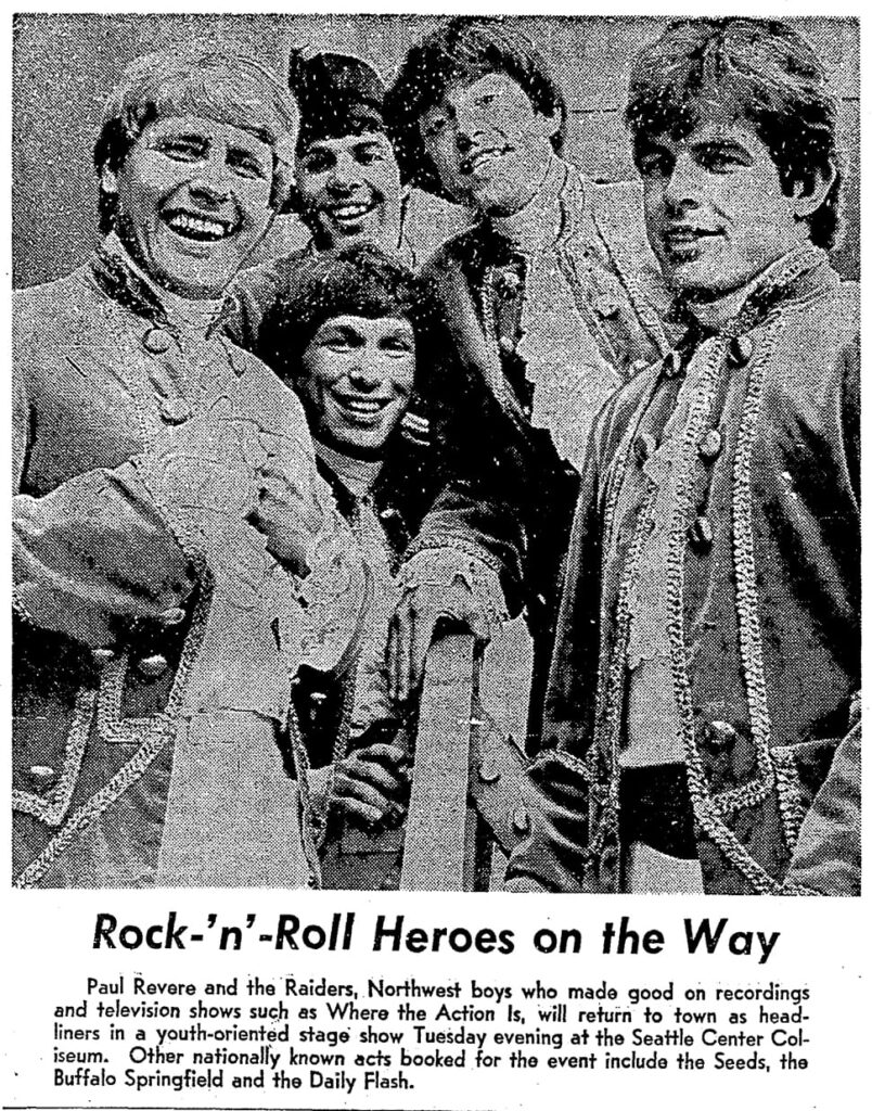 REVERE and the RAIDERS, PAUL THE NORTHWEST MUSIC ARCHIVES