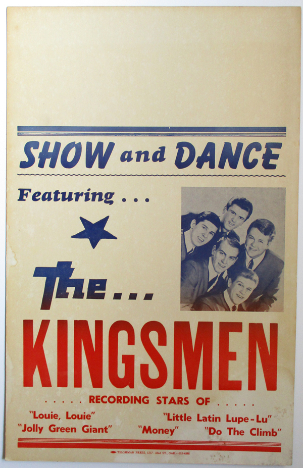 A poster of the kingsmen with a star on it.
